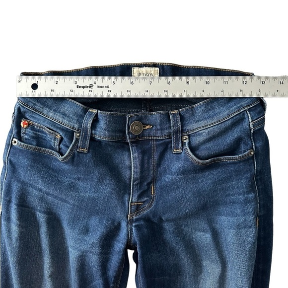 Hudson Krista low rise cropped skinny released hem jeans size 26/4 medium wash - Picture 6 of 14